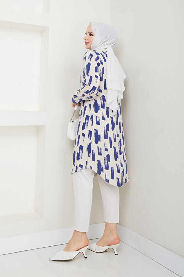 قماش منقوشة سترة فيسكوز - 5