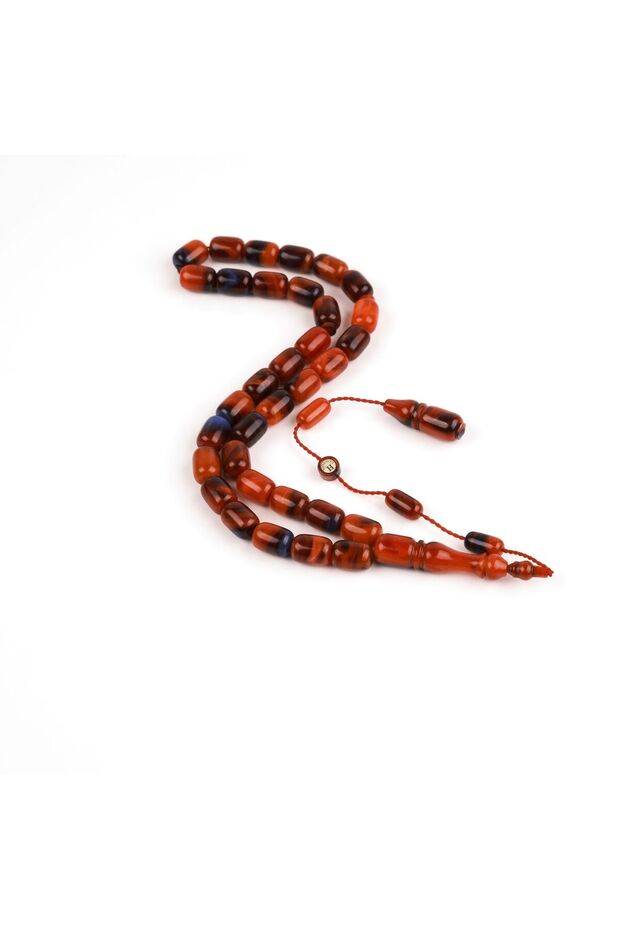 Squeezed Amber Old Stick Capsule Cut 8X12Mm Rosary