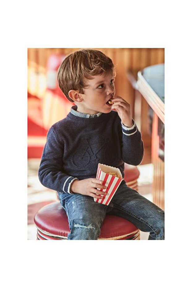 Blue Denim Boy's Trousers