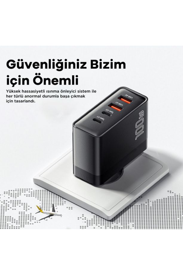 Bt-03 100w 4 Port Usb Type-c Hızlı Şarj Adaptörü - 5