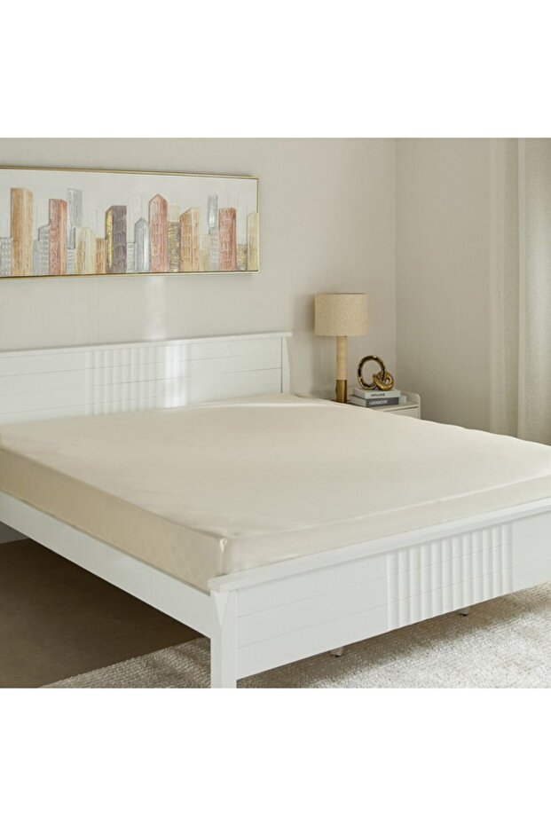 ملاءة سرير كينج أساسية من القطن الصلب - 2