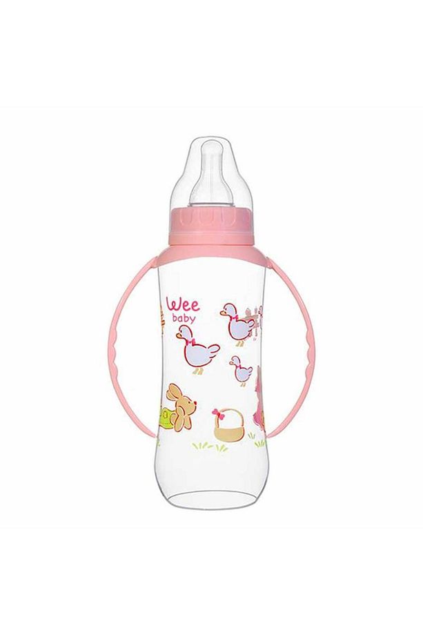 745 Kulplu Pp 270 ml Biberon Pembe - 1