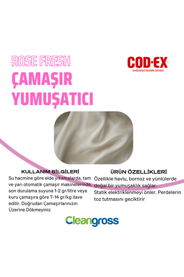Çamaşır Yumuşatıcı Rose Fresh 4 Litre - 2