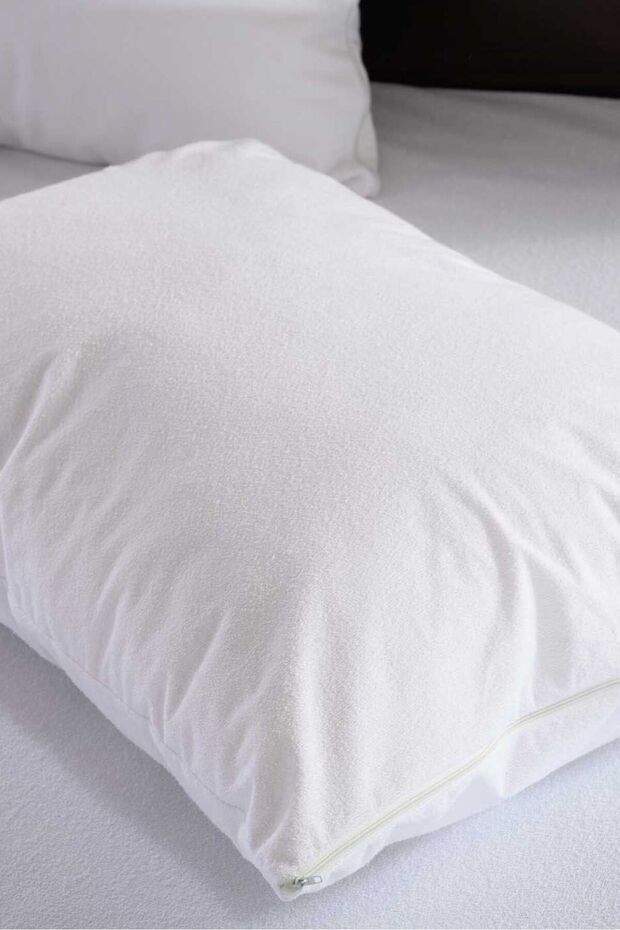 Pamukkale-Matratze, wasser- und flüssigkeitsdichte Kissenmatratze, 2er-Pack, 100 % Baumwolle, 50 x 70 cm - 5