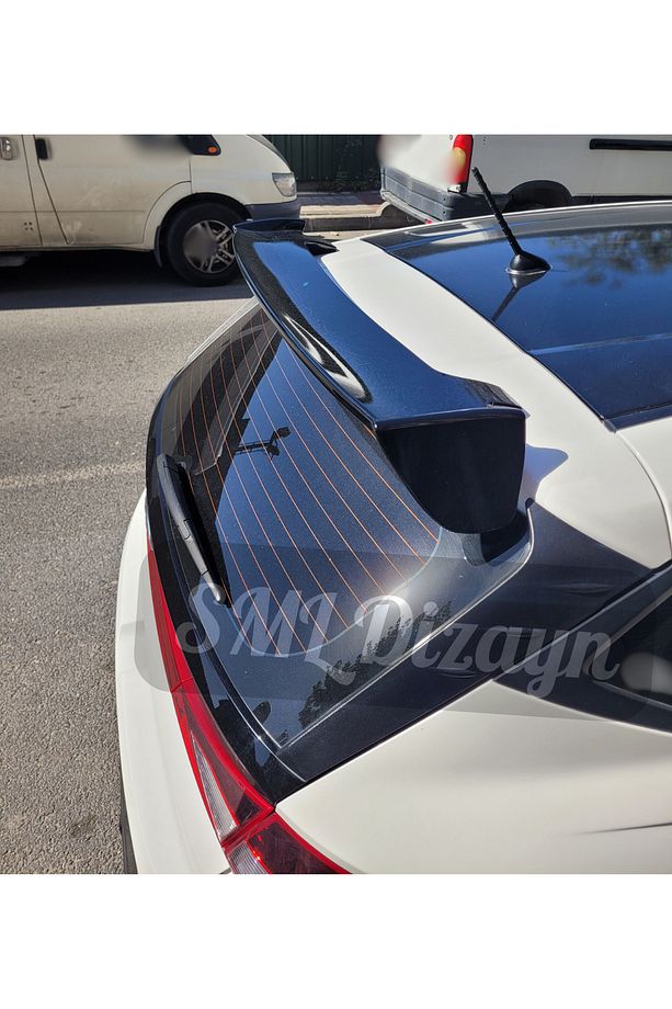 Üniversal Hatchback Spoiler Parlak Siyah Astra-corsa-clio-i20-308-fiesta-a3 Bagaj Üstü Spoyler-kanat - 5