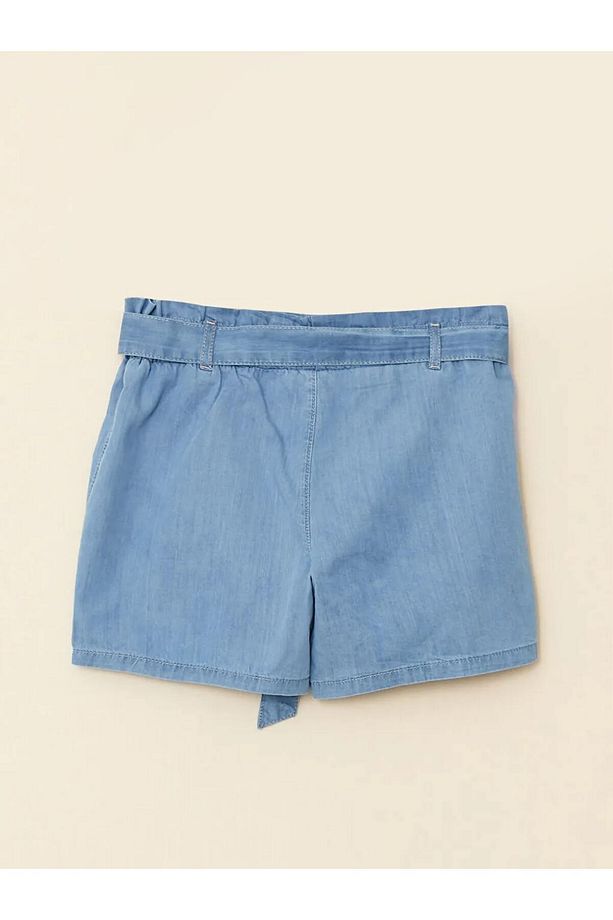 LCW Kids İndigo Basic Kız Çocuk Jean Şort - 2