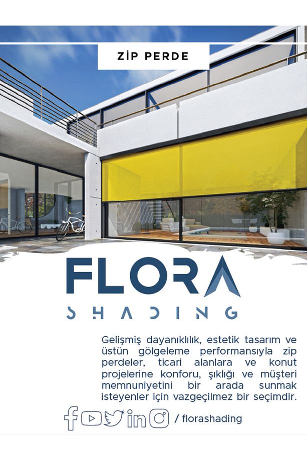 Siparişe Özel Üretim | Flora Shading | Dikey Zip Perde - 1