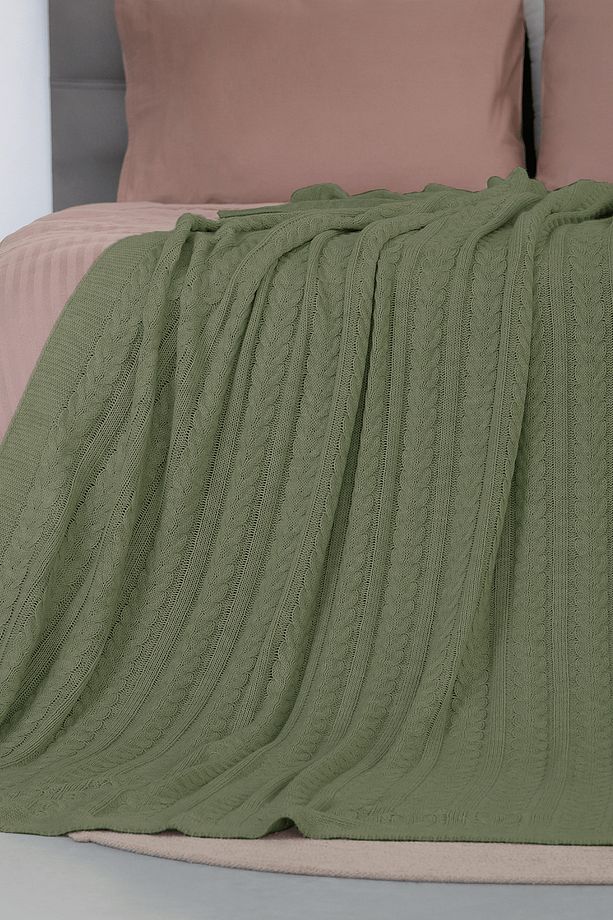 Mathilda Örgü Yumuşak Koltuk Şalı, Evde Kullanılabilir Hafif Tv Battaniyesi - 5