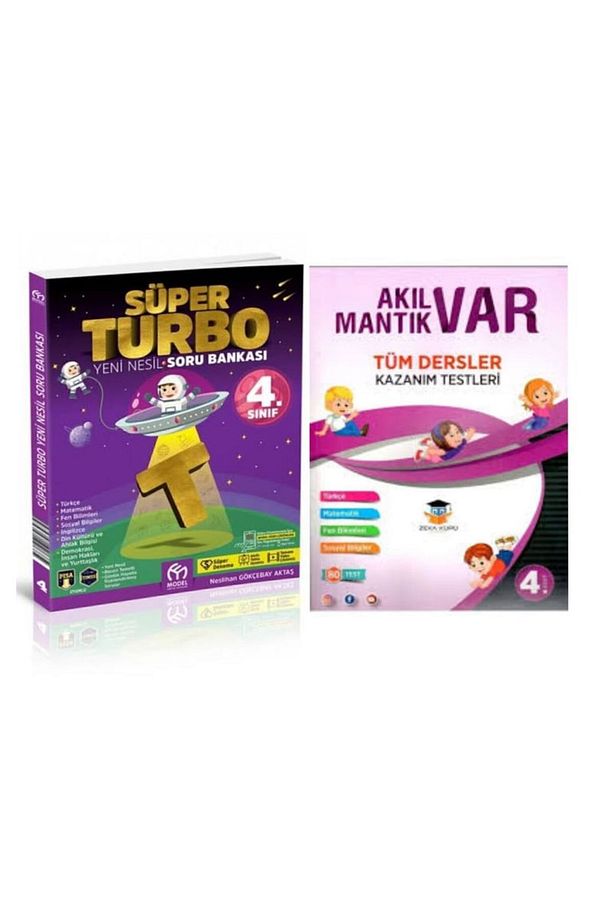 4. Sınıf Süper Turbo Yeni Nesil Soru Bankası Ve Akıl Var Mantık Var Tüm Dersler Kazanım Testleri - 2