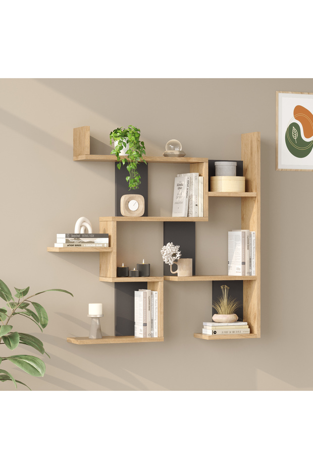 Shelf 26 Duvar Rafı Sepet-Antrasit WL26-SA - 2