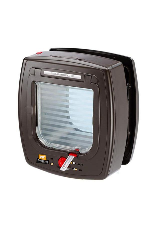 Swing Microchip Mikroçipli Brown Kedi Kapısı - 1