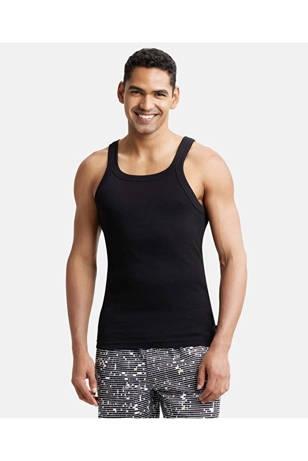 Zone Square Neck Vest US26-01 Black