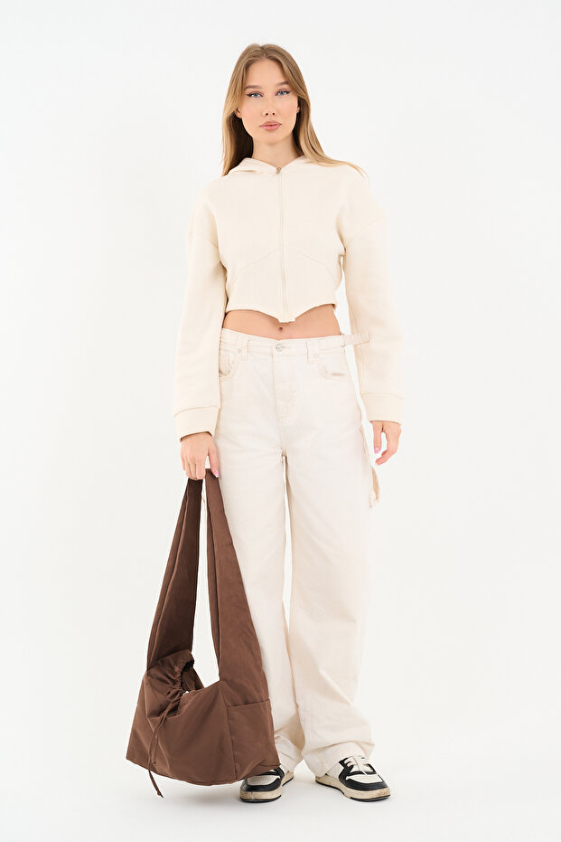 Suede Cookie Tote Bag / Brown Suede Women's Shoulder Bag Suitable for Crossbody Use (50*30)