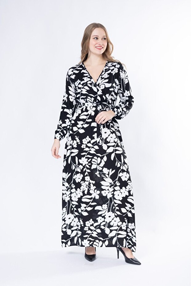 ROCHIE LUNGĂ CU MÂNECĂ LUNGĂ ȚESUTĂ DE VARĂ - 7