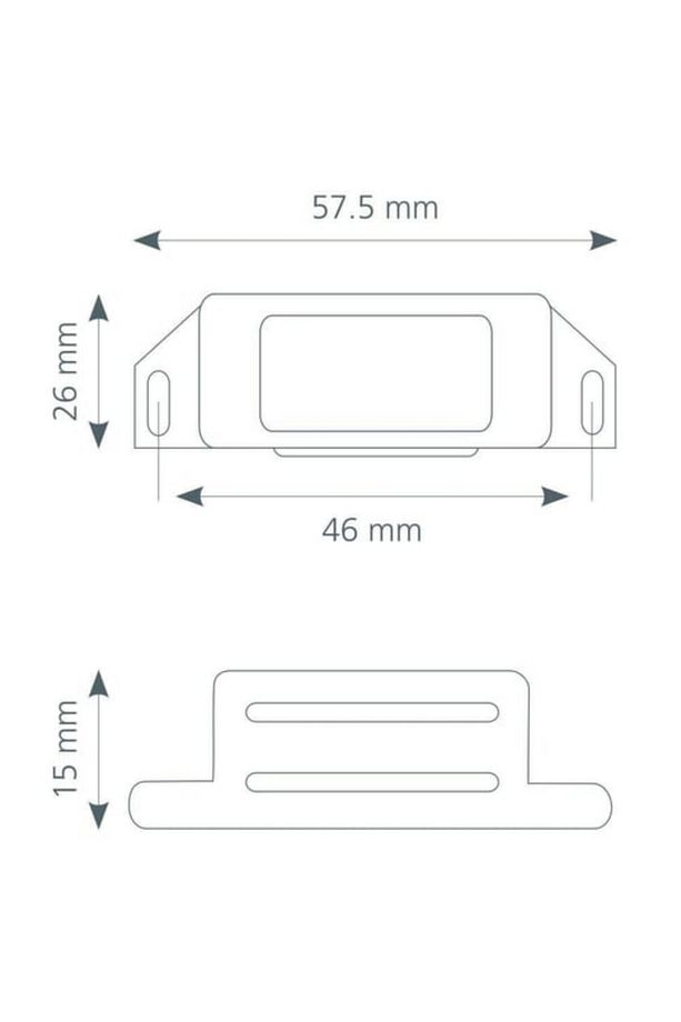 (3 ADET) 5,7cm Büyük Beyaz Mıknatıslı Çıt Çıt Pvc Sineklik Mobilya Kapak Tutucu - 2