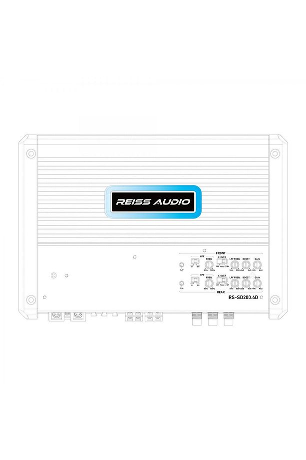 RS-SD200.4D AMFİ 4 KANALLI 4 OHM 4 X 200 WATT RMS FULL RANGE BAS KONTROL APARATLI - 6