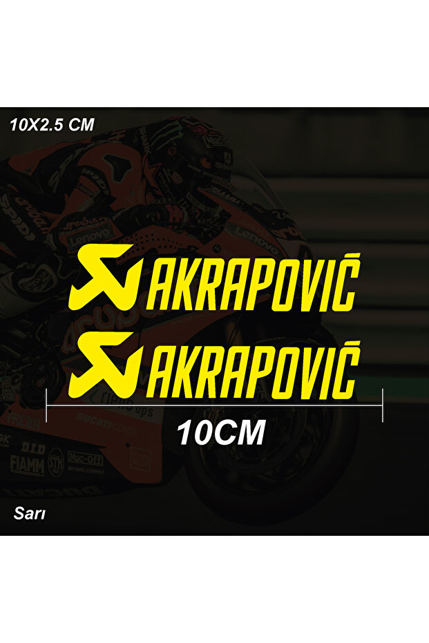 ملصق Akrapovic لخوذة السيارة والدراجة النارية ملصق لاصق لاصق