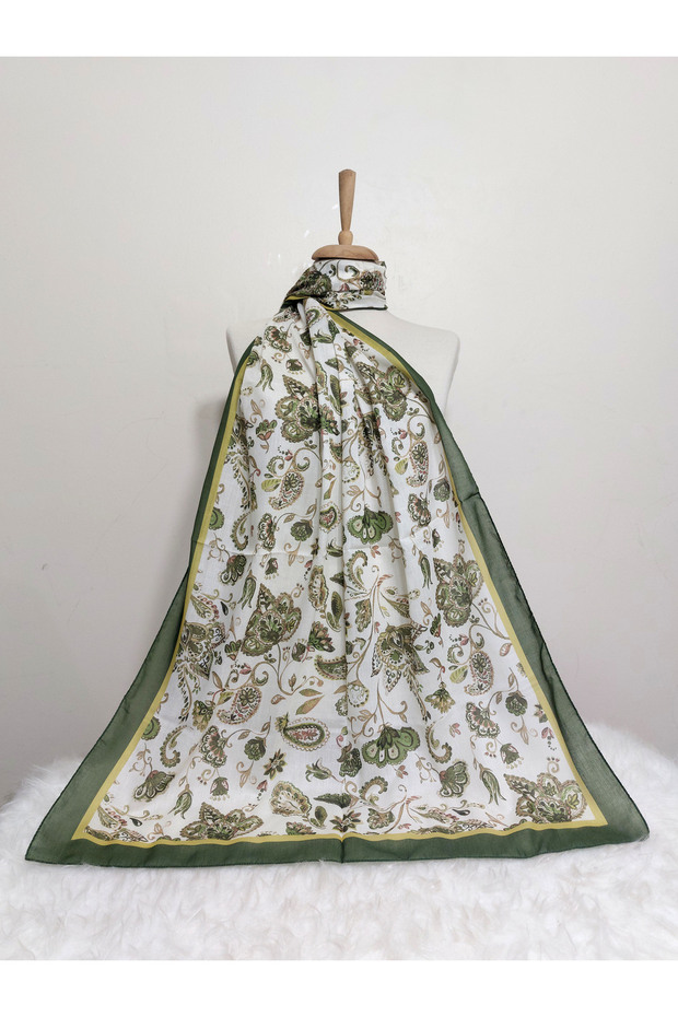 Patterned Soft Cotton Shawl - 1