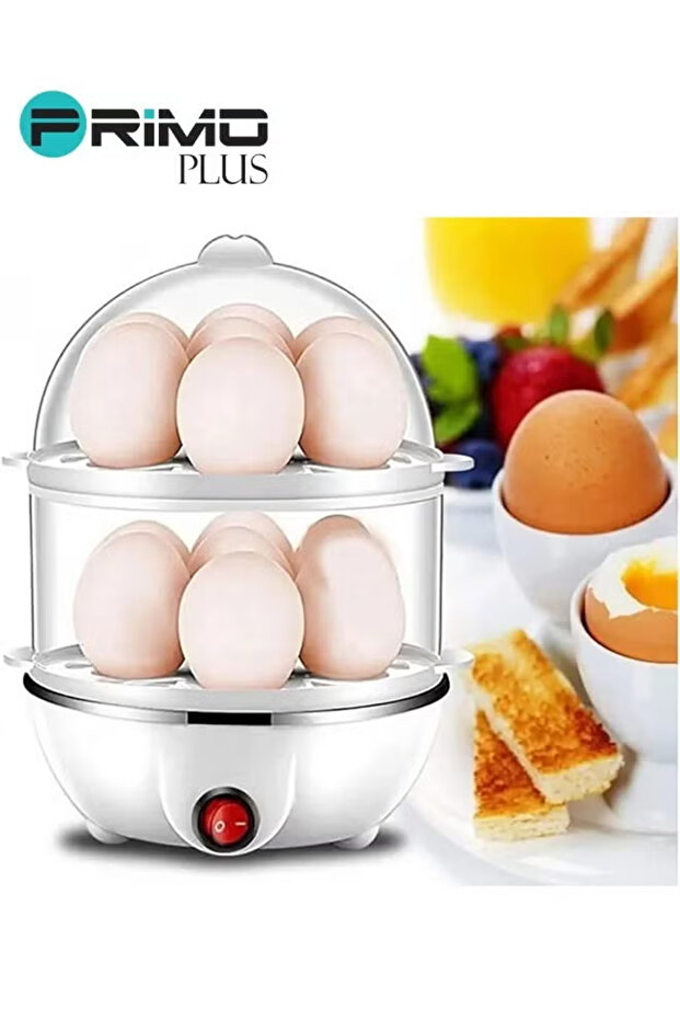 جهاز تبخير البيض باللون الأبيض/الشفاف - 1