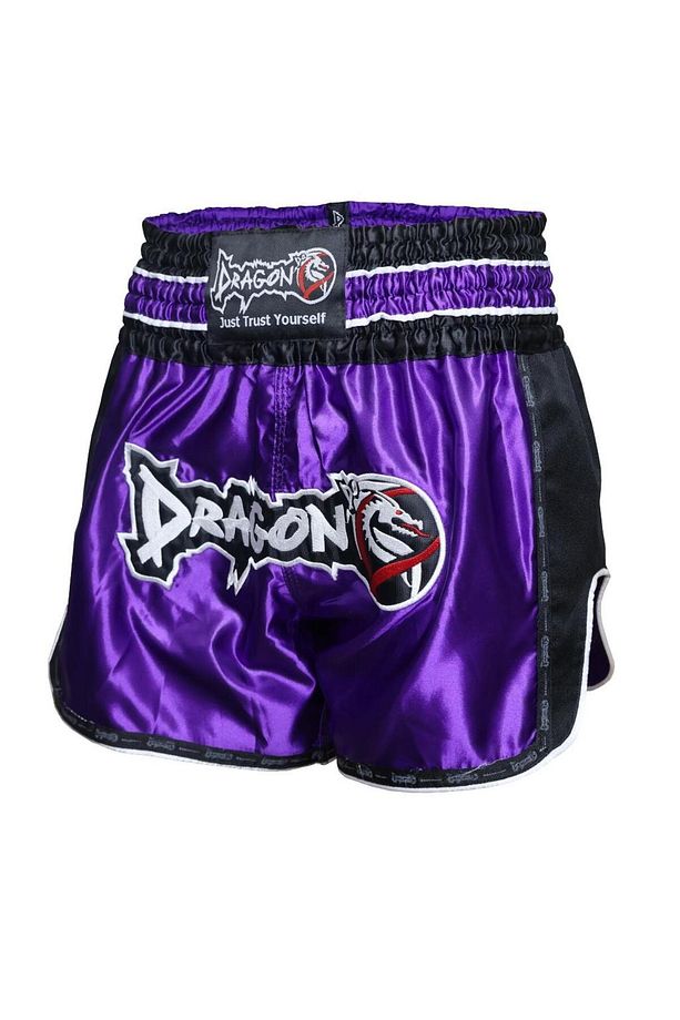 MT3075 Retro NEO Muaythai Şortu Mor Muay Thai Şort - 2