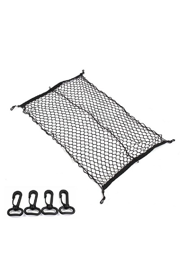black Car Mesh Elastic Nylon Rear Back Cargo Trunk Storage Organizer Luggage Net Holder Accessory 10