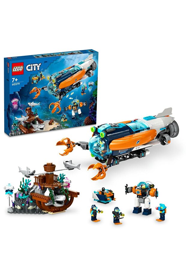 City Deep Sea Exploration Submarine 60379 Toy Construction Set (842 Pieces)
