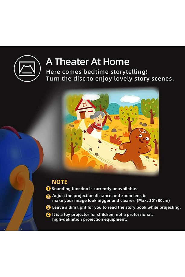 Masal Projeksiyonu-kıds Storybook Torch - 5