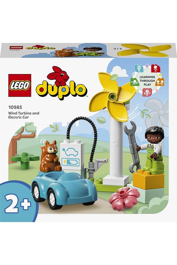 ® DUPLO® Kasabası Rüzgar Türbini ve Elektrikli Araba 10985 -2+ Sürdürülebilir Yaşam Set (16P) - 4