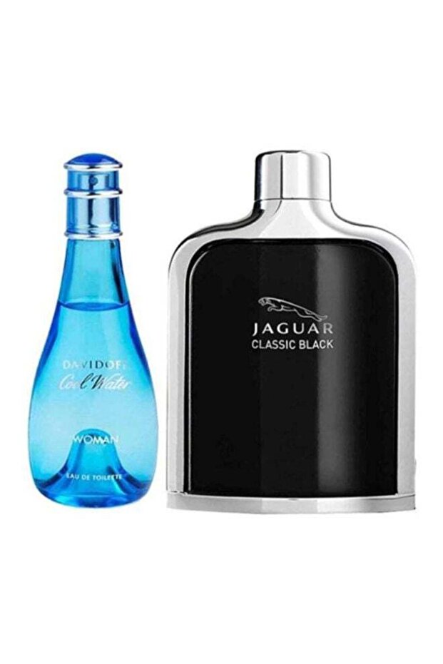 طقم هدايا Davidoff Cool Water EDT - 100 مل، Jaguar Classic Black EDT - 100 مل