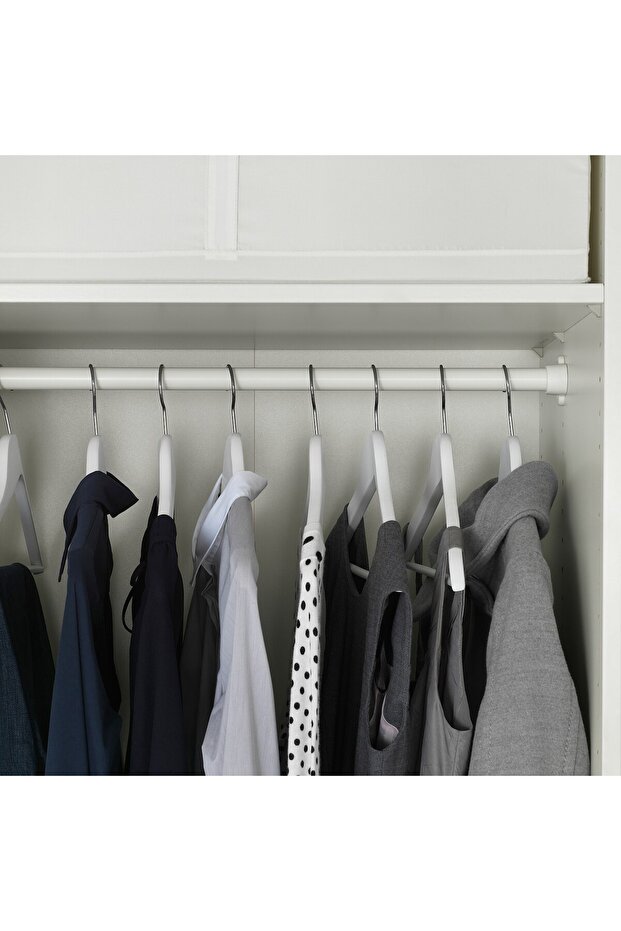 حامل ملابس، أبيض، 75 سم - 6