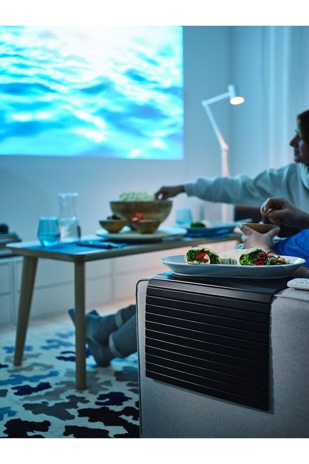 صينية مسند الذراع، باللون الأسود - 4