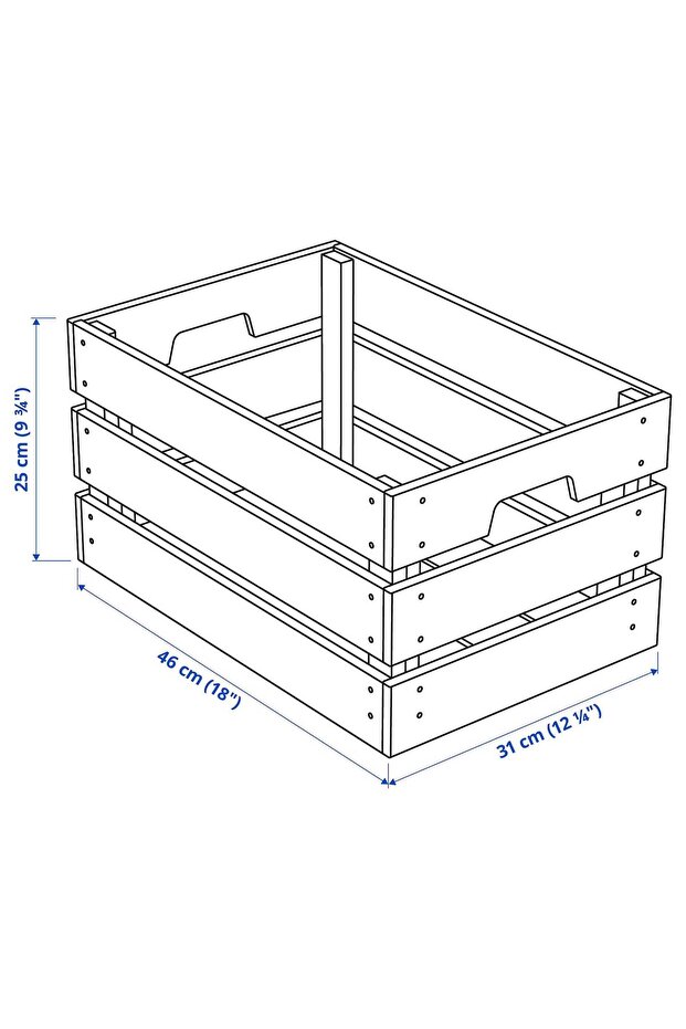 صندوق صنوبر 46×31×25 سم - 6