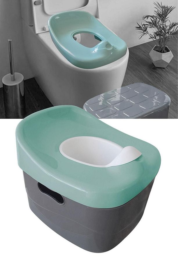 4ü1 Arada Lazımlık Seti / Lazımlık / Klozet Adaptörü / Oyunak Sepeti / Basamak / Bebek Lazımlık - 1