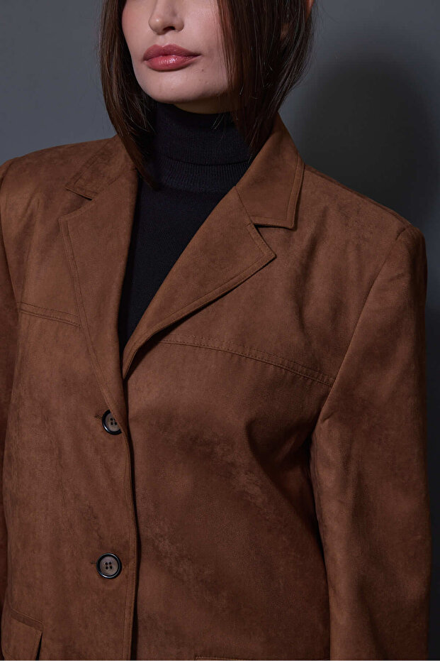 سترة من جلد الغزال الجملي - 7