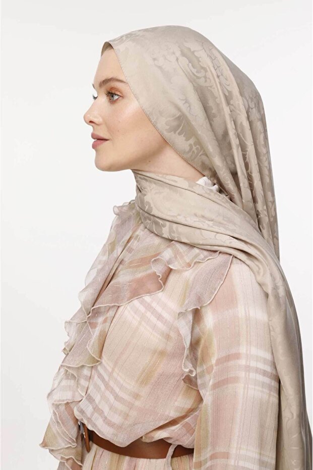 Brokar Şal - Bej - 3