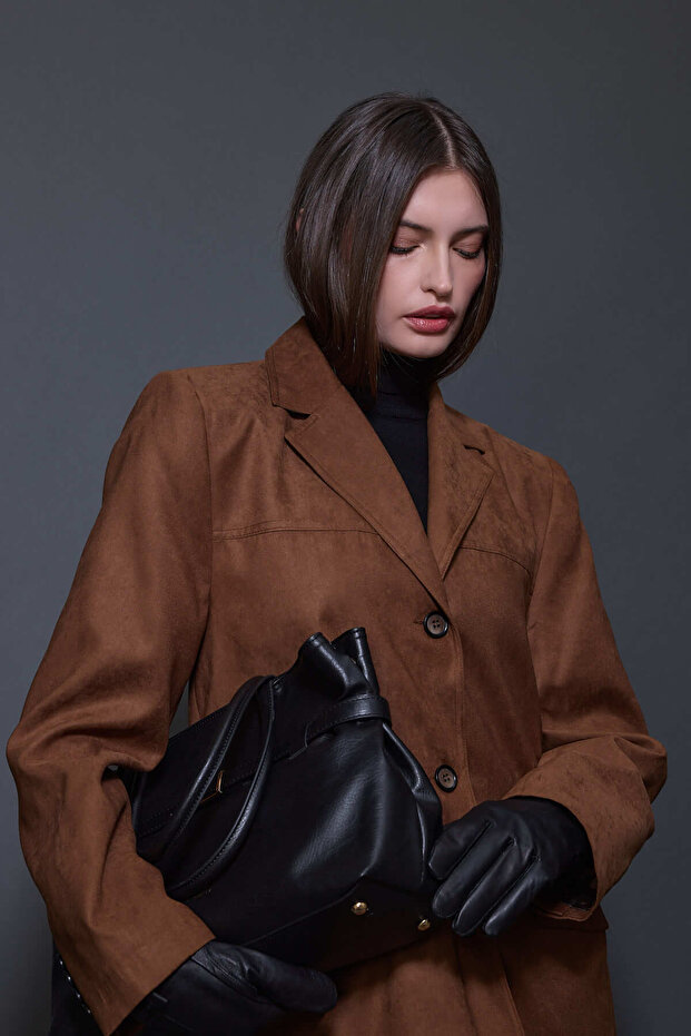 سترة من جلد الغزال الجملي - 5