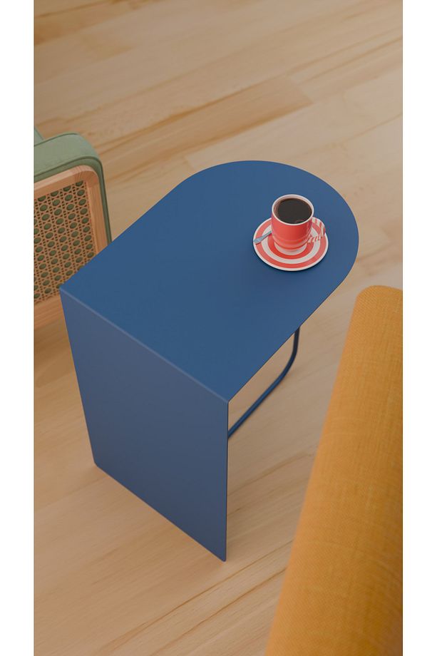 Modern ve Minimalist Yan Sehpa - Yüksek Kalite Çelik, Çok Renkli Seçenekler - 3