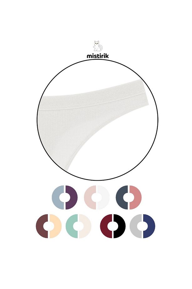 Paulo Model Fitilli String Pamuklu Tanga Esnek Model Beyaz Renk - 3