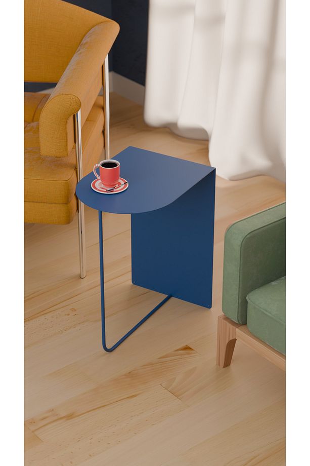 Modern ve Minimalist Yan Sehpa - Yüksek Kalite Çelik, Çok Renkli Seçenekler - 1