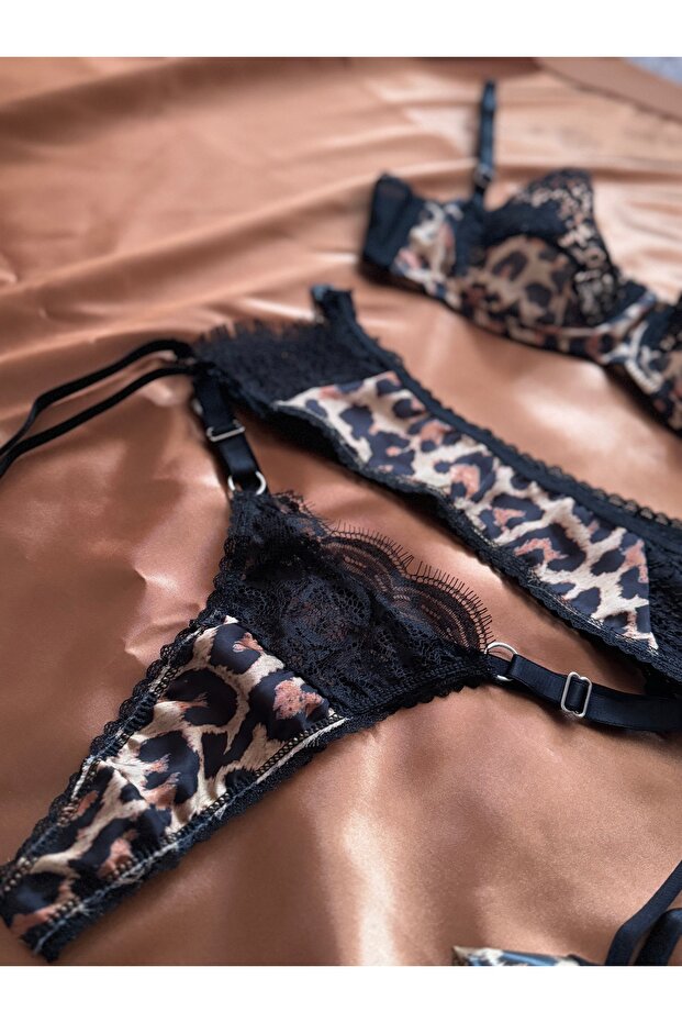 LEOPAR JARTİYER SET - 3