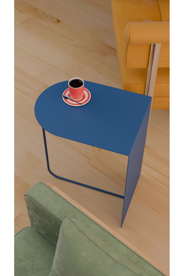 Modern ve Minimalist Yan Sehpa - Yüksek Kalite Çelik, Çok Renkli Seçenekler - 4