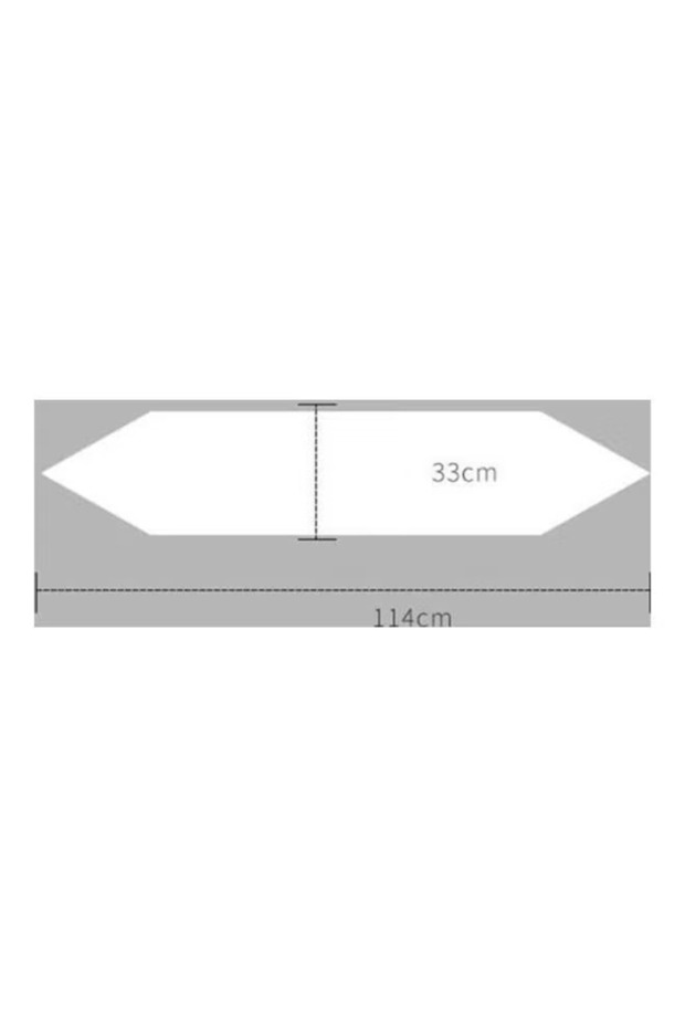 مفرش طاولة من الدانتيل المجوف باللون الأبيض - 3