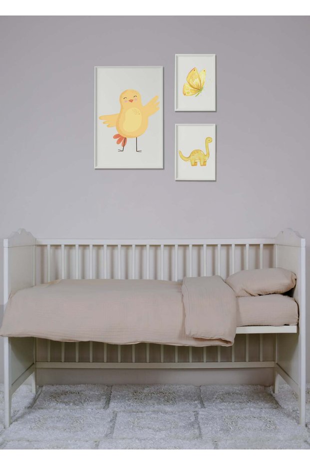 4 Layer Muslin Baby Bedding Set Organic Baby Sleeping Set Crib Duvet Cover Cotton Baby Duvet Cover Set
