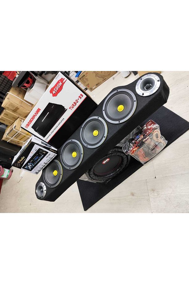 Ads Set Güclü Amfi 4500w Midrange Tanesi 700w125rms Kablo Seti Twetwer Pantizot Teyıp Fiaudio - 3