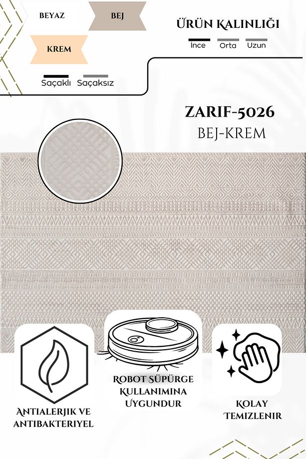Dokuma Halı Oturma Odası Salon Mutfak Çocuk Halısı Akrilik - 6