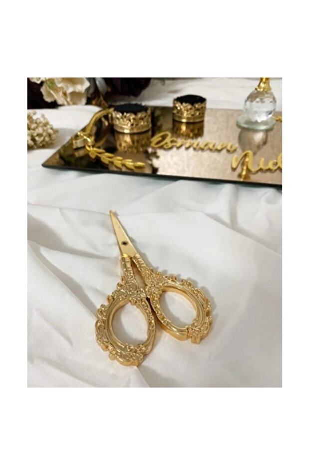 Promise Scissors Ribbon Scissors, Promise Engagement Ribbon Cutting Scissors - 1