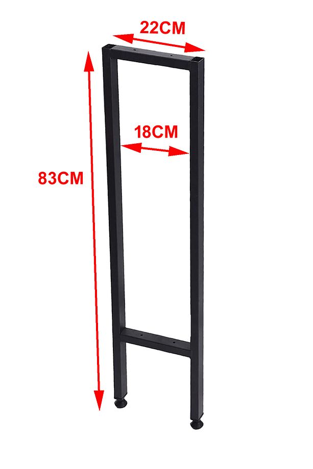 Dresuar Masa Ayağı Metal Ayak 2 Adet 83cm x 22cm Mobilya Ayakları - 2