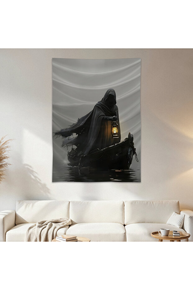 Dark Spirit Wall Cloth Wall Tapestry First Quality Satin Fabric Poster