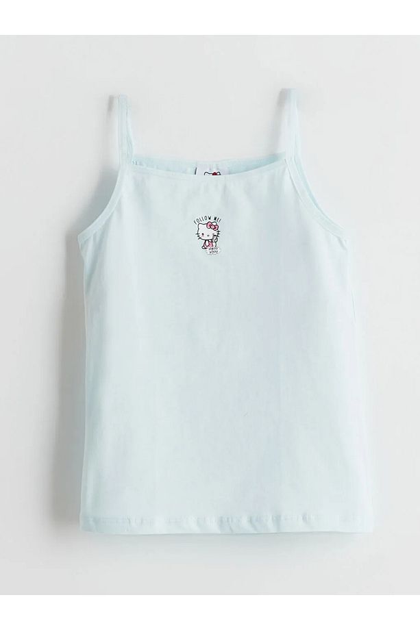 LCW Kids Kare Yaka Hello Kitty Baskılı Kız Çocuk Atlet 2'li - 2