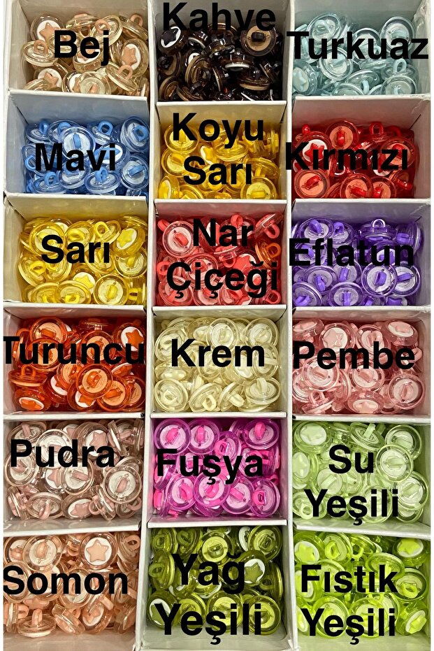 Baby Button / Star Model /10 Pieces / Bebe01 Powder